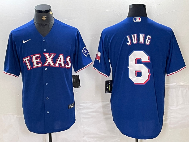 Men's Texas Rangers Josh Jung #6 Royal Alternate Jersey